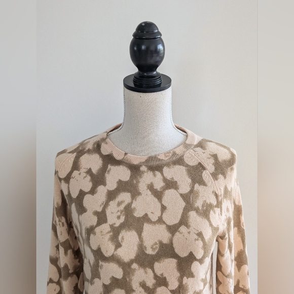 Like new S Equipment cashmere heart patterned crewneck sweater - Picture 3 of 12